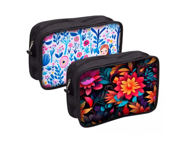 Necessaire em Nylon 600 com trancoso.